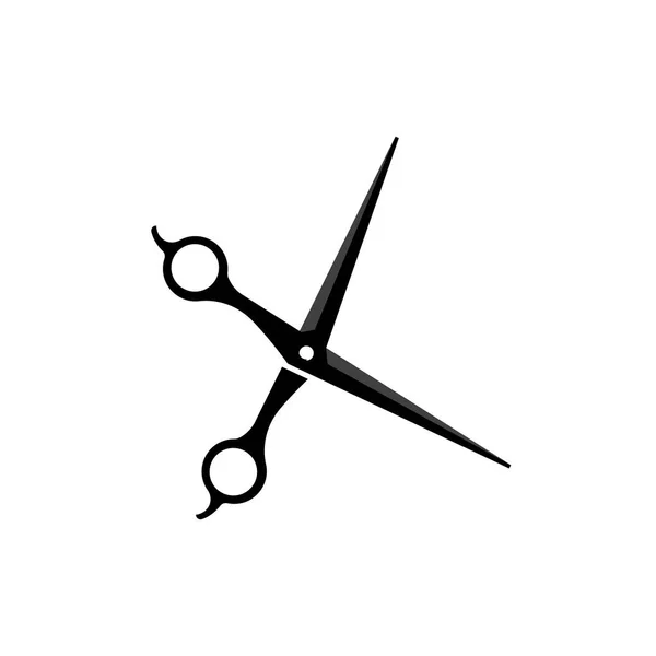 Λογότυπο Ψαλιδιού Διάνυσμα Ξυριστικών Απλός Σχεδιασμός Κουρείων Εικονίδιο Υπόβαθρο Σύμβολο — Διανυσματικό Αρχείο