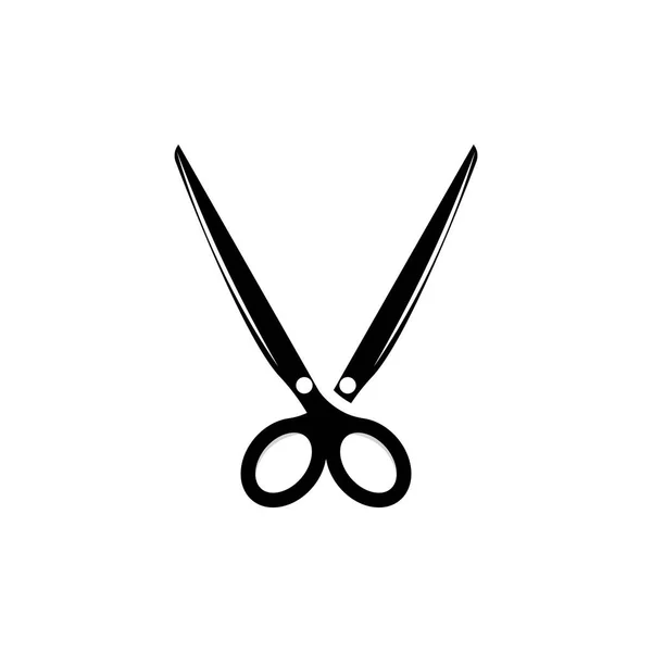 Scissors Logo Shaver Vector Simple Barber Shop Design Icon Background — 스톡 벡터