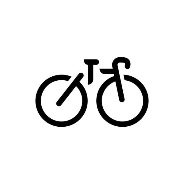 Logotipo Bicicleta Vetor Veículo Ícone Silhueta Bicicleta Inspiração Design Simples — Vetor de Stock