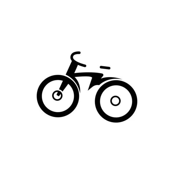 Logo Rowerowe Wektor Pojazdu Ikona Sylwetki Roweru Prosta Inspiracja Projektowa — Wektor stockowy