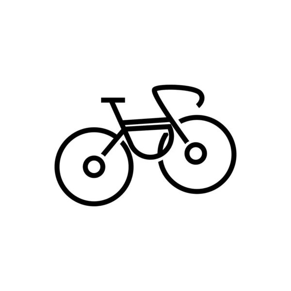 Bicycle Logo Vehicle Vector Bicycle Silhouette Icon Simple Design Inspiration — Vector de stock
