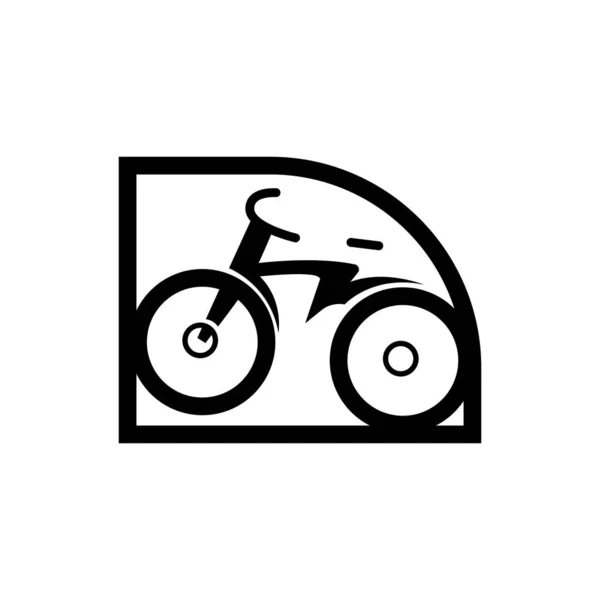 Bicycle Logo Vehicle Vector Bicycle Silhouette Icon Simple Design Inspiration — ストックベクタ