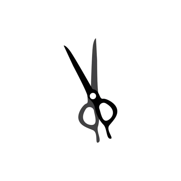 Nożyczki Logo Narzędzia Tnące Wektor Nożyczki Nożyc Fryzjerskich Prosty Design — Wektor stockowy