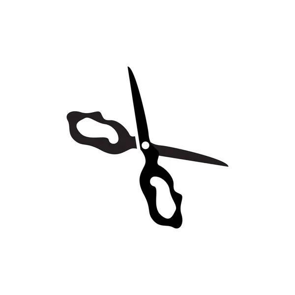 Schaar Logo Snijgereedschap Vector Kappersschaar Eenvoudig Ontwerp Illustratiesjabloon Icoon — Stockvector