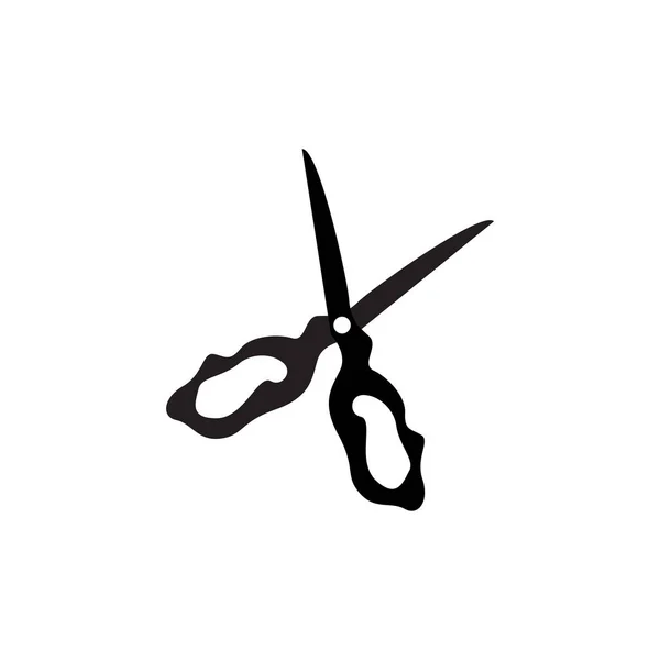 Ножиці Logo Cutting Tools Vector Barbershop Razor Scissors Simple Design — стоковий вектор