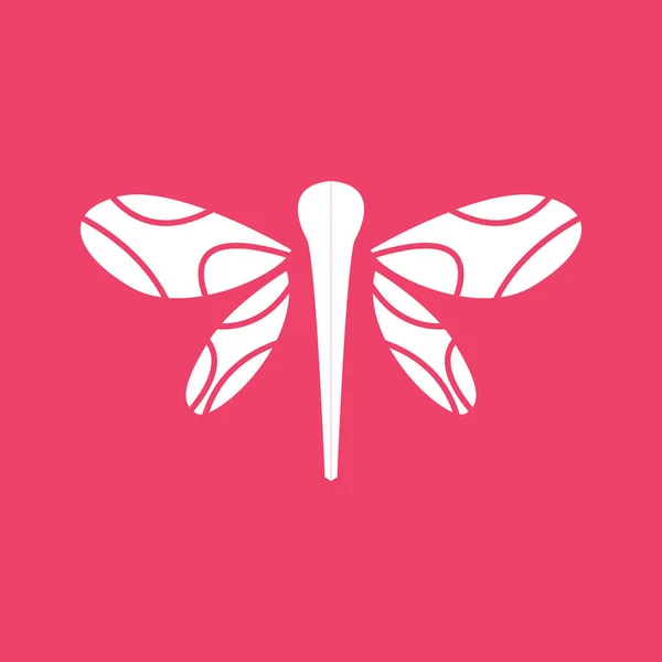 Libelle Logo Fliegendes Tierdesign Vorlage Zur Illustration Von Insektenvektoren — Stockvektor