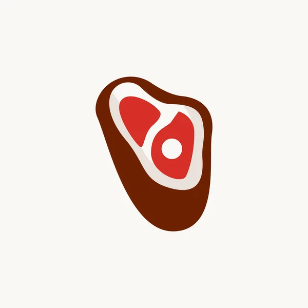 Logo Hovězího Masa Masový Steak Vektor Grill Cuisine Design Steak — Stockový vektor