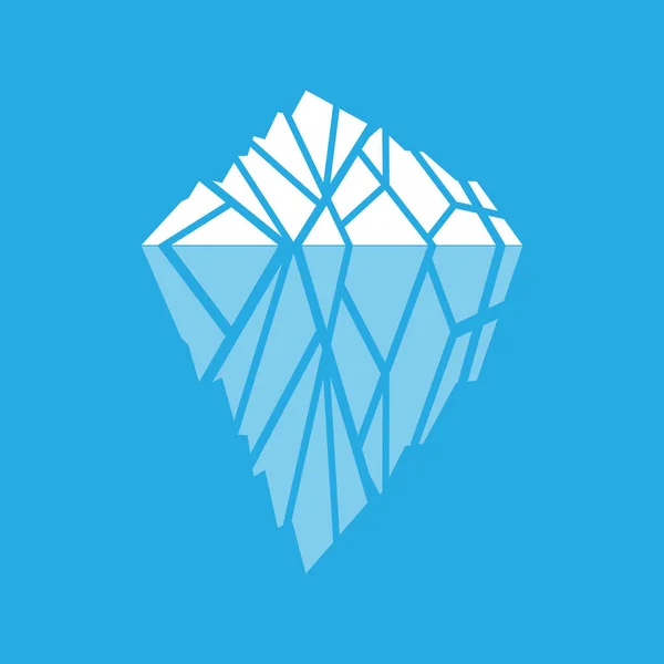 Mountain Logo Antarktis Iceberg Logotyp Design Natur Landskap Vector Produkt — Stock vektor
