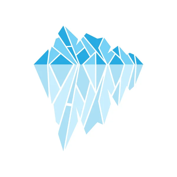 Logotipo Montaña Diseño Del Logotipo Del Iceberg Antártico Vector Del — Archivo Imágenes Vectoriales