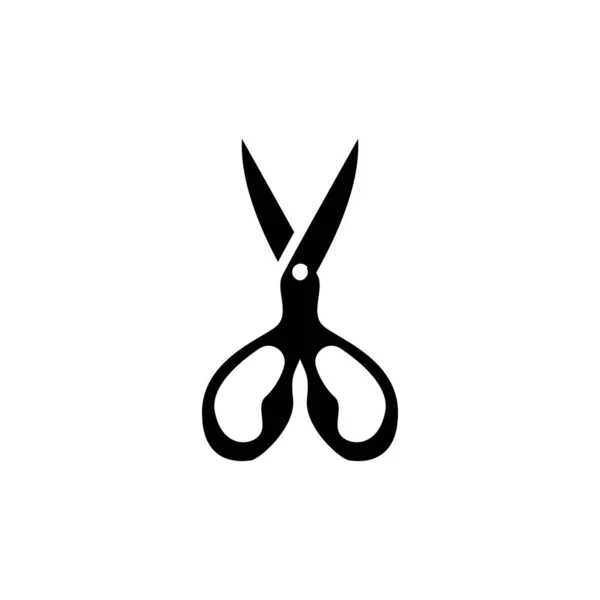 Ножиці Logo Cutting Tools Vector Barbershop Razor Scissors Simple Design — стоковий вектор