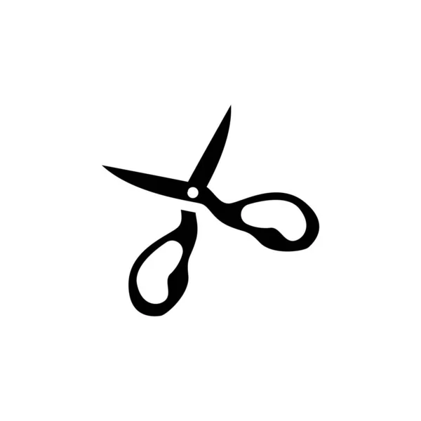 Logo Nůžek Vektor Řezných Nástrojů Nůžky Holicí Strojek Jednoduchý Design — Stockový vektor
