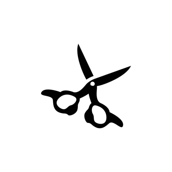 Logo Ciseaux Vecteur Outils Coupe Ciseaux Rasoir Salon Coiffure Conception — Image vectorielle