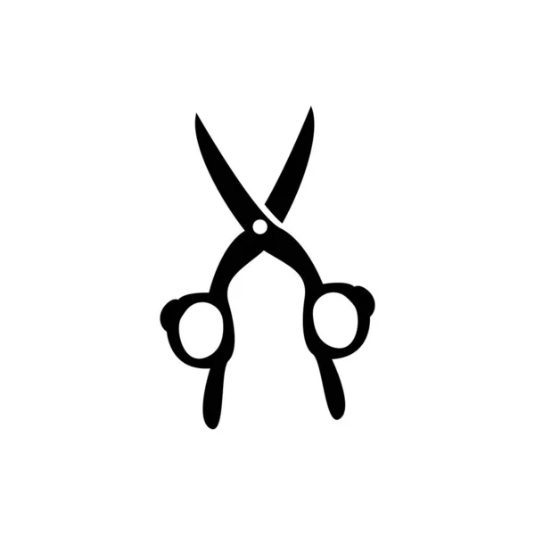 Scissors Logo Ferramentas Corte Vector Barbershop Razor Scissors Design Simples —  Vetores de Stock
