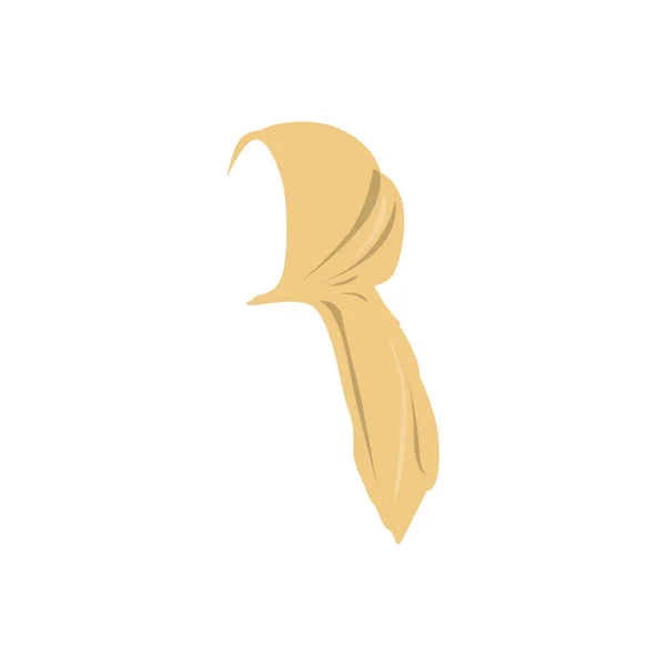 Logo Hijab Diseño Simple Moda Mujeres Islámicas Vector Ropa Musulmana — Vector de stock