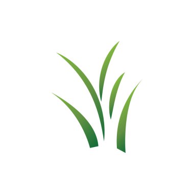 Green Grass Logo Design, Farm Landscape Illustration, Natural Scenery Vector