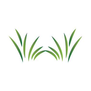 Green Grass Logo Design, Farm Landscape Illustration, Natural Scenery Vector