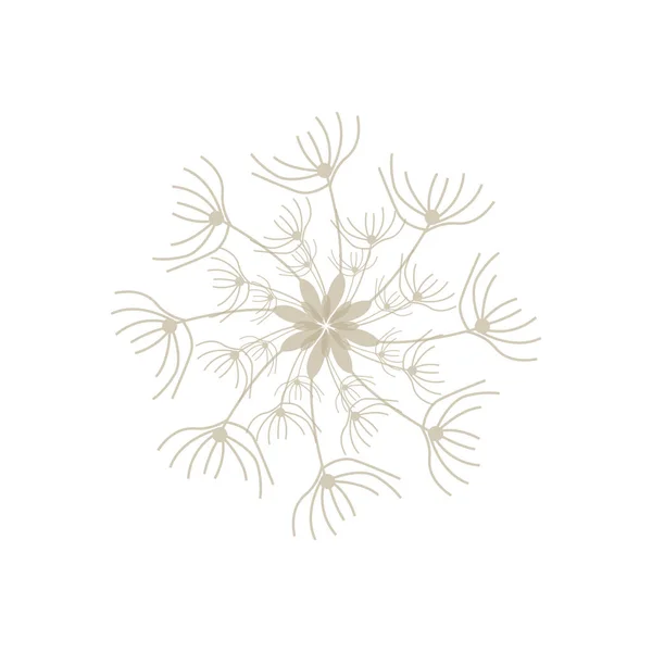 Dandelion Logo Vector Plant Dandelion Flower Design Icon Template - Stok Vektor