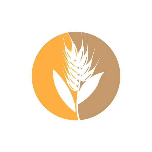 Vete Logo Enkel Jordbrukare Trädgårdsdesign Vektor Mall Silhuett Illustration — Stock vektor