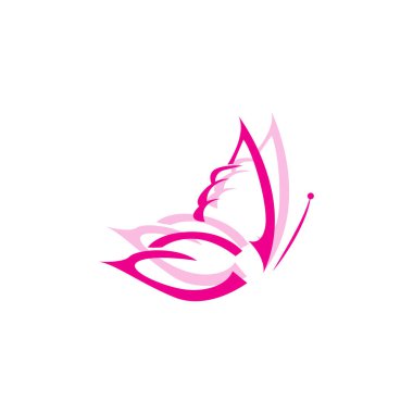 Kelebek Logosu, Güzel Kanatlı Hayvan Tasarımı Dekoratif Hayvanlar, Ürün Markaları