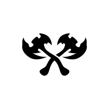 Balta Logosu, Ağaç Kesme Aracı, Kereste Vektörü, Basit Minimalist Tasarım, Sembol Şablonu