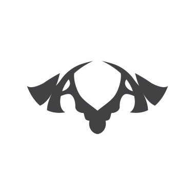 Balta Logosu, Ağaç Kesme Aracı, Kereste Vektörü, Basit Minimalist Tasarım, Sembol Şablonu