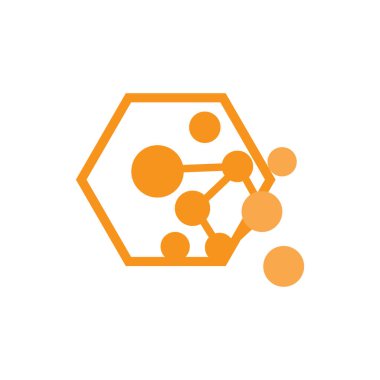 Nöron Logosu, Cel DNA Ağ Vektörü, ve Parçacık Teknolojisi, Basit Çizim Şablonu Tasarımı