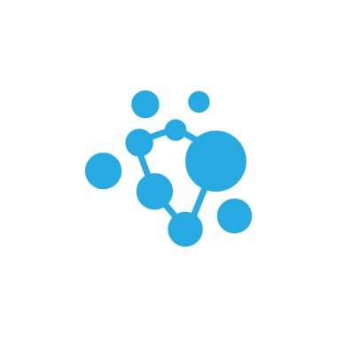 Nöron Logosu, Cel DNA Ağ Vektörü, ve Parçacık Teknolojisi, Basit Çizim Şablonu Tasarımı