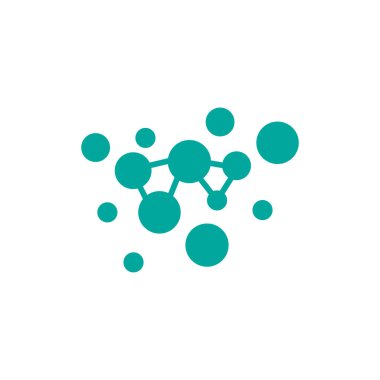 Nöron Logosu, Cel DNA Ağ Vektörü, ve Parçacık Teknolojisi, Basit Çizim Şablonu Tasarımı