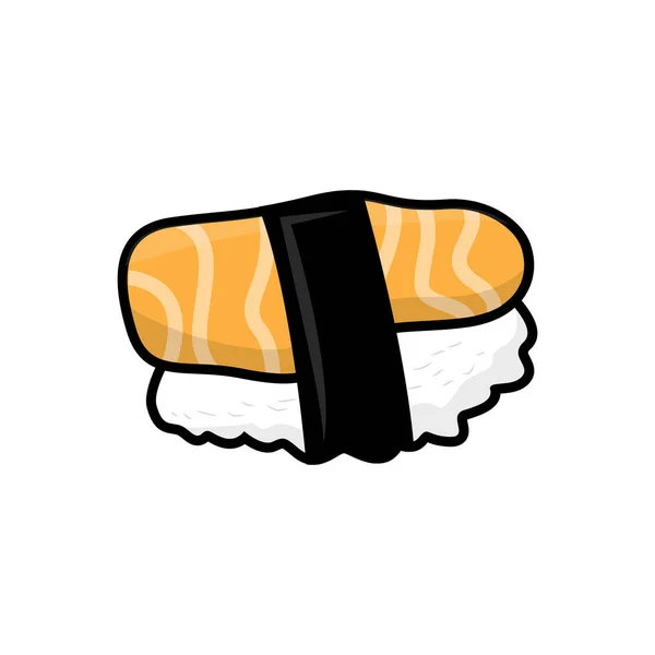 寿司标志日本食品设计 矢量符号模板图解 — 图库矢量图片