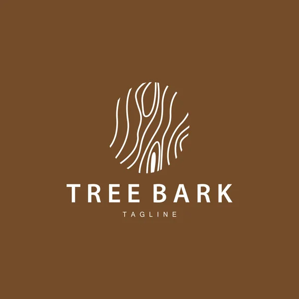 Логотип Деревини Дерев Яні Шари Дизайн Натуральних Волокон Вектор Тесляра Стокова Ілюстрація