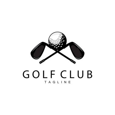 Golf Takımı Spor Logosu Tasarım Turnuvası İllüstrasyon Sembol Şablonu