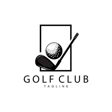 Golf Takımı Spor Logosu Tasarım Turnuvası İllüstrasyon Sembol Şablonu