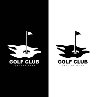 Golf Takımı Spor Logosu Tasarım Turnuvası İllüstrasyon Sembol Şablonu