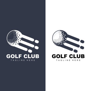 Golf Takımı Spor Logosu Tasarım Turnuvası İllüstrasyon Sembol Şablonu