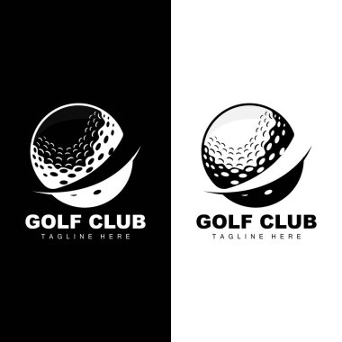 Golf Takımı Spor Logosu Tasarım Turnuvası İllüstrasyon Sembol Şablonu