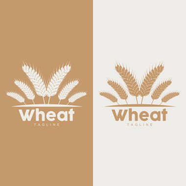 Buğday Logosu Tasarımı Basit Çizim Şablonu