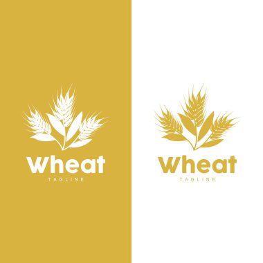 Buğday Logosu Tasarımı Basit Çizim Şablonu
