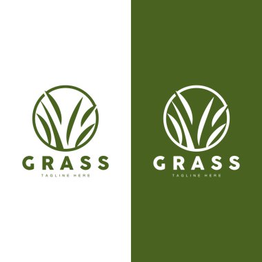 Yeşil Çim Logosu Tasarımı, Çiftlik Manzarası Çizimi, Doğa Tasarımı