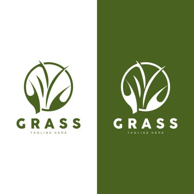 Yeşil Çim Logosu Tasarımı, Çiftlik Manzarası Çizimi, Doğa Tasarımı