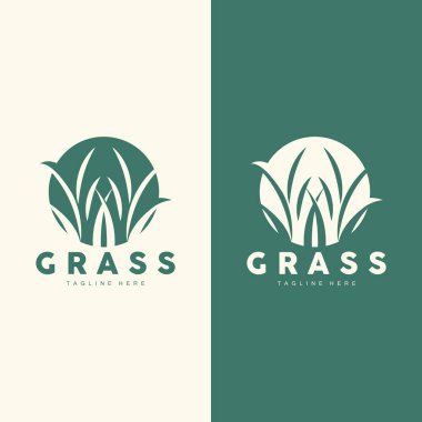 Yeşil Çim Logosu Tasarımı, Çiftlik Manzarası Çizimi, Doğa Tasarımı