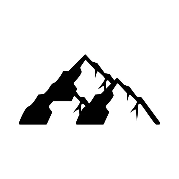 Montanha Logotipo Simples Ilustração Silhueta Modelo Vector Design —  Vetores de Stock