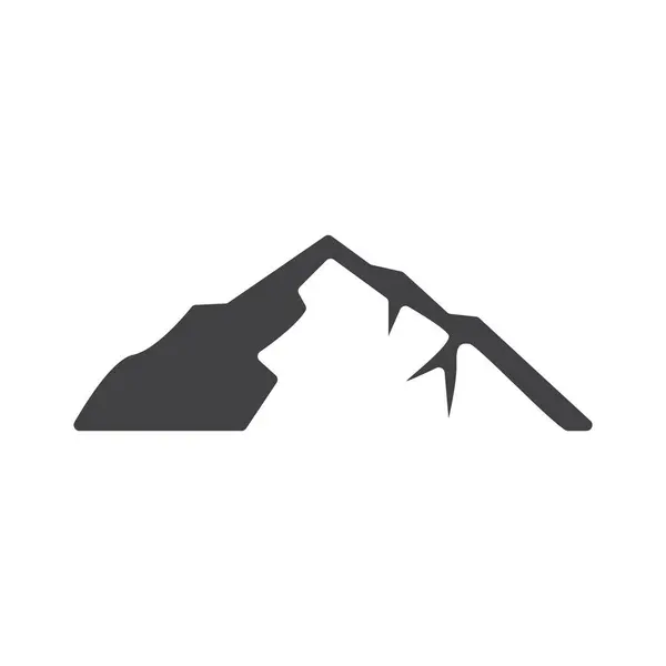 Montanha Logotipo Simples Ilustração Silhueta Modelo Vector Design —  Vetores de Stock