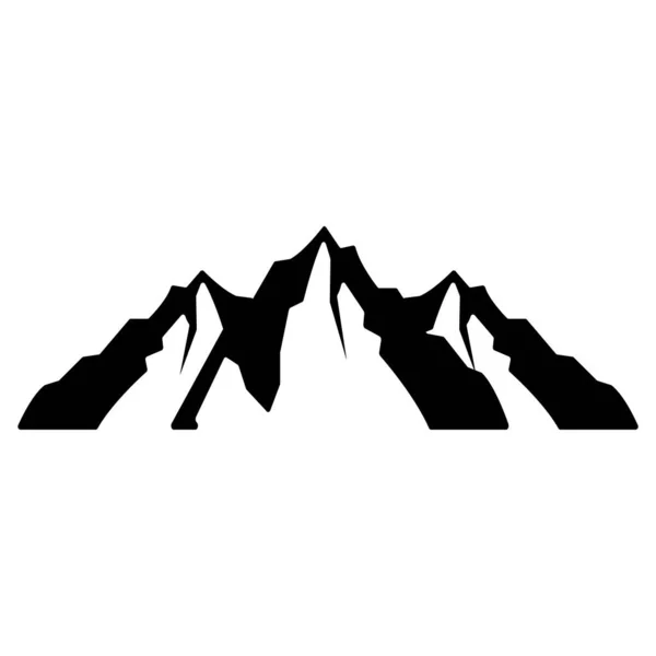 Λογότυπο Βουνού Απλή Απεικόνιση Σχεδίαση Διανυσμάτων Σιλουέτα — Διανυσματικό Αρχείο
