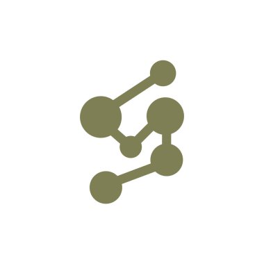 Nöron Logosu, Cel DNA Ağ Vektörü, ve Parçacık Teknolojisi, Basit Çizim Şablonu Tasarımı