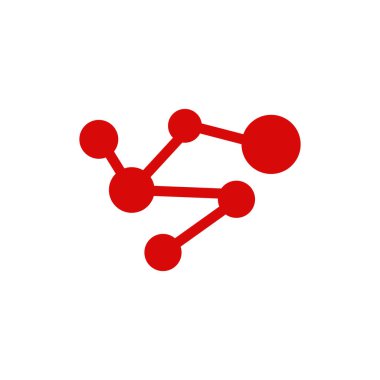 Nöron Logosu, Cel DNA Ağ Vektörü, ve Parçacık Teknolojisi, Basit Çizim Şablonu Tasarımı