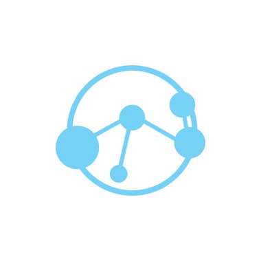 Nöron Logosu, Cel DNA Ağ Vektörü, ve Parçacık Teknolojisi, Basit Çizim Şablonu Tasarımı