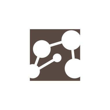 Nöron Logosu, Cel DNA Ağ Vektörü, ve Parçacık Teknolojisi, Basit Çizim Şablonu Tasarımı