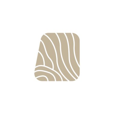 Ahşap logo, ahşap katmanlar ve doğal lifler tasarım, marangoz taşıyıcı, ahşap aletler.