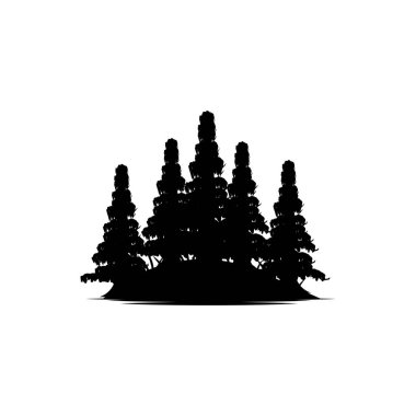 Orman Logosu, Orman Macerası Basit Tasarım Vektörü, Çizim Şablonu