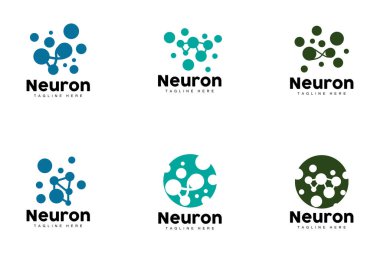 Nöron Logosu, Cel DNA Ağ Vektörü, ve Parçacık Teknolojisi, Basit Çizim Şablonu Tasarımı